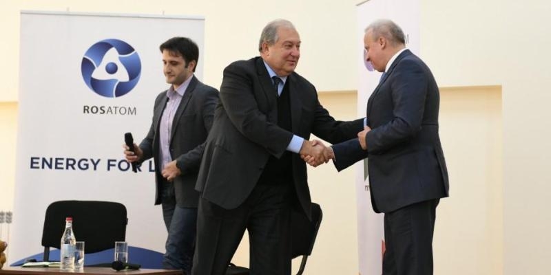 Президент Армении Армен Саркисян выступил первым на встрече по проекту  More for Metsamor